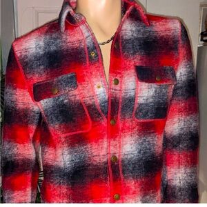 Selezione Basica Partly Lined Popper Front Button Shirt